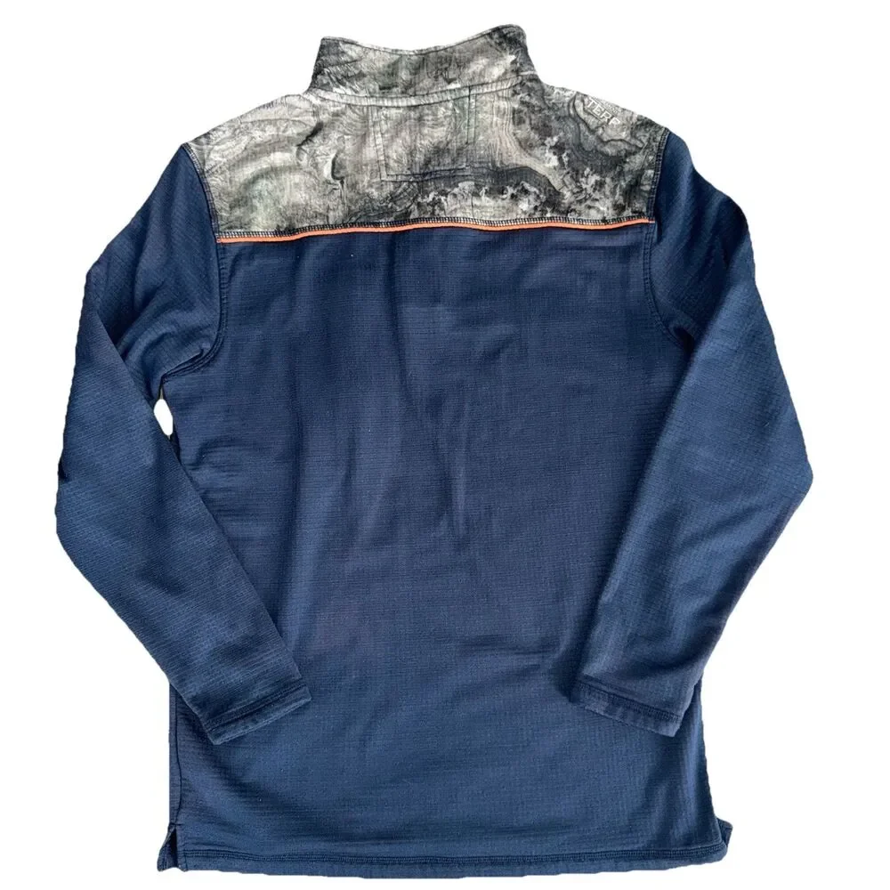 Legendary Whitetails Mens Size Medium Recon 1/4 Zip Fleece Long Sleeve Shirt